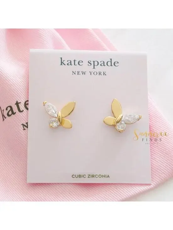 Kate Spade Social Butterfly Stud Earrings - Picture 1 of 9